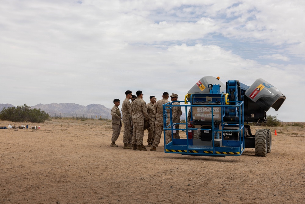 Marines with JTF-SB conduct Boom Lift Training