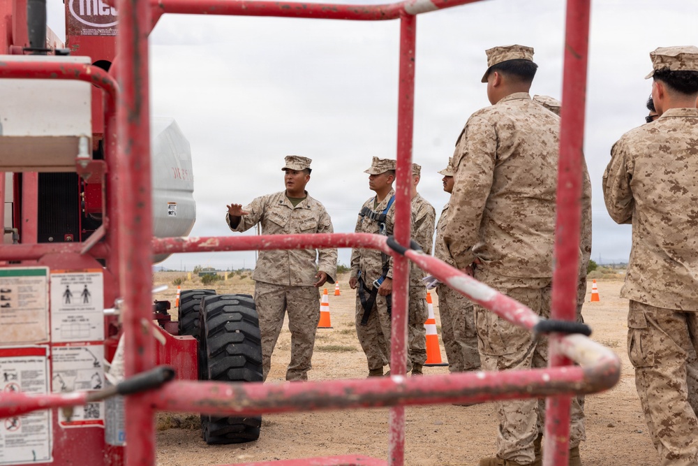 Marines with JTF-SB conduct Boom Lift Training