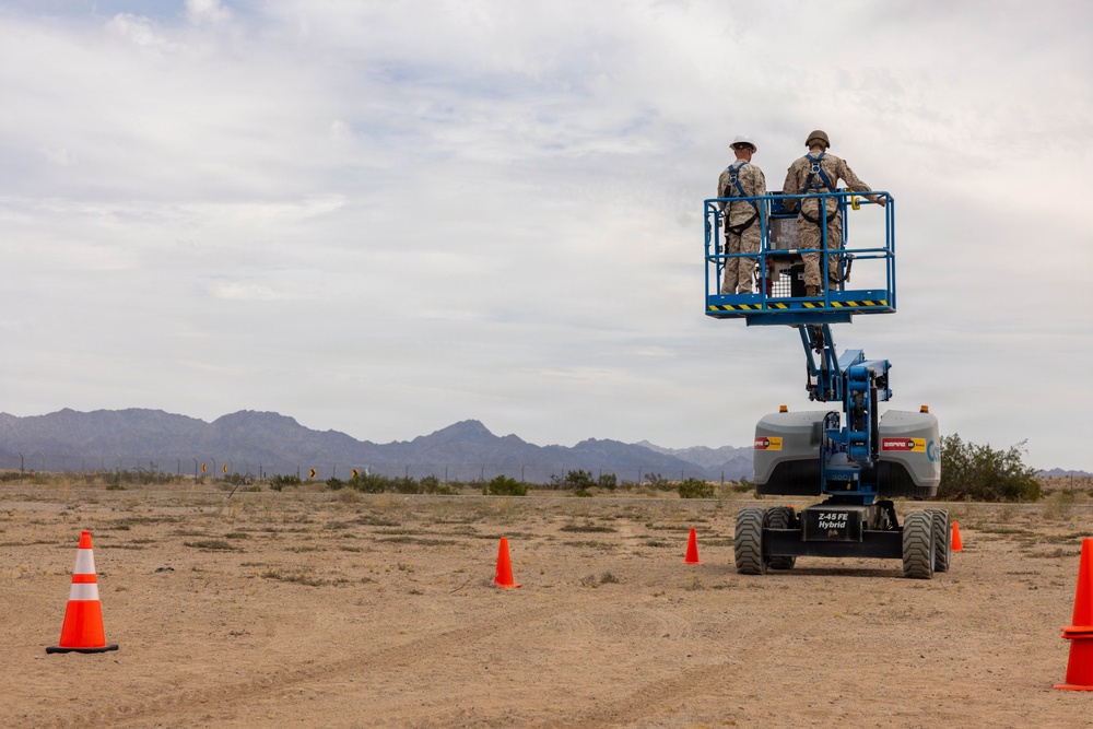 Marines with JTF-SB conduct Boom Lift Training