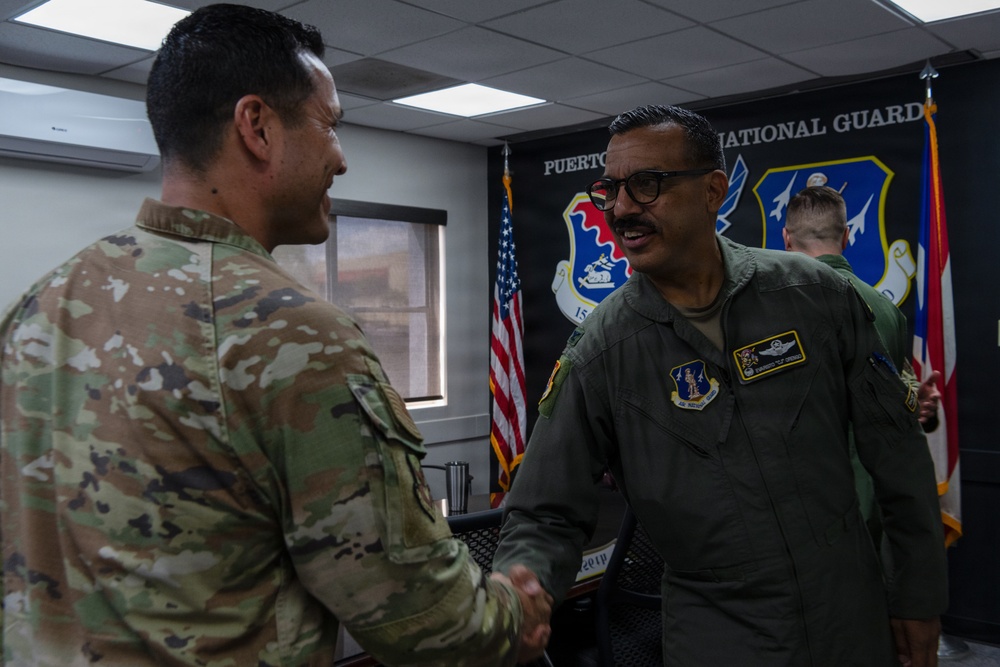 346th AEW Leadership visits the 156th Wing