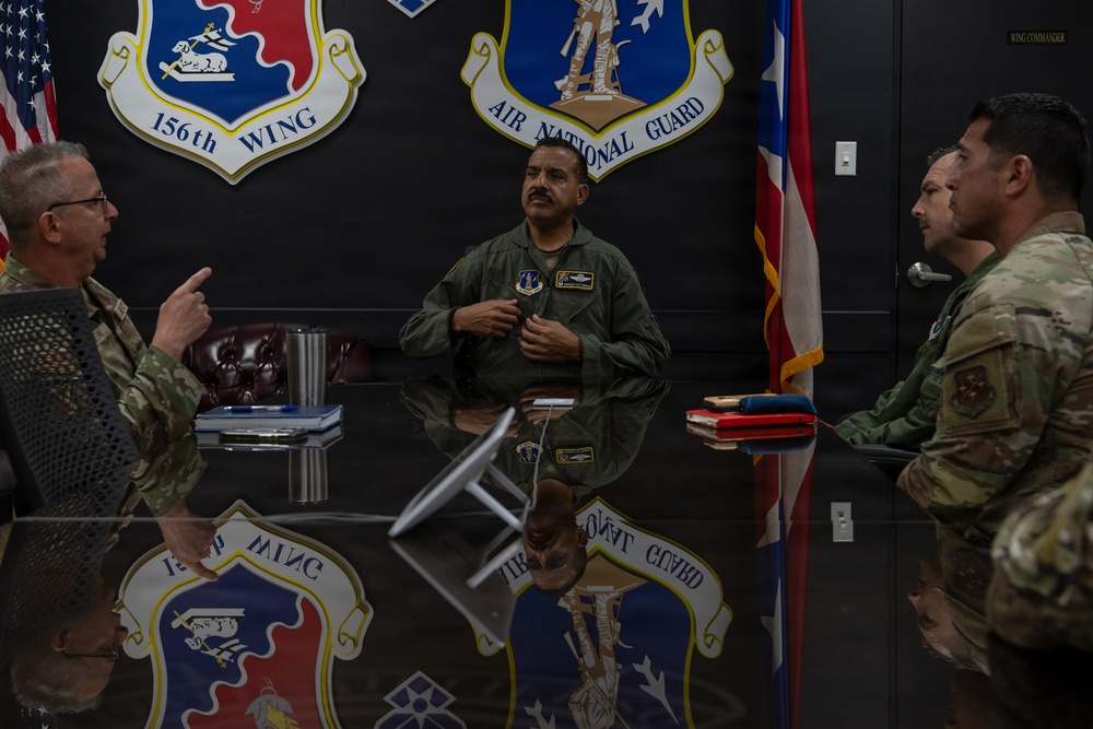 346th AEW Leadership visits the 156th Wing