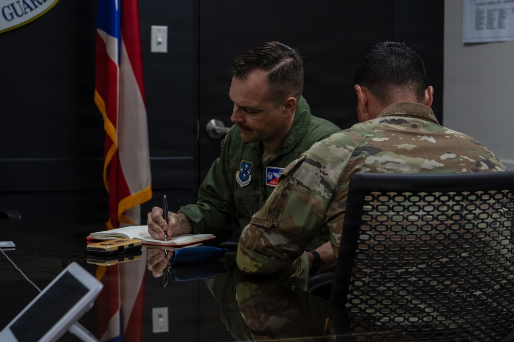 346th AEW Leadership visits the 156th Wing