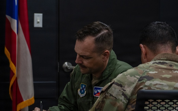 346th AEW Leadership visits the 156th Wing