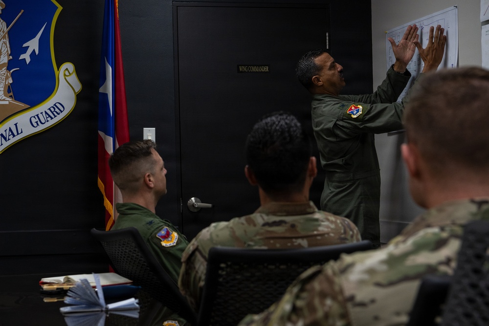 346th AEW Leadership visits the 156th Wing