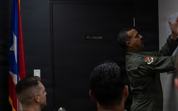 346th AEW Leadership visits the 156th Wing