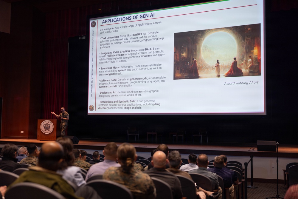 Marine Corps Base Quantico hosts Generative AI Workshop