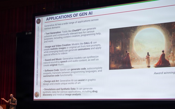 Marine Corps Base Quantico hosts Generative AI Workshop