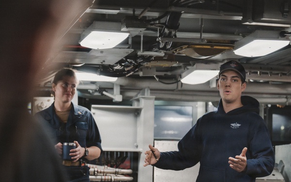 The USS Iowa visits the Naval Academy