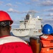USS Fitzgerald conducts a replenishment-at-sea with MV Asterix during Kakadu 2026