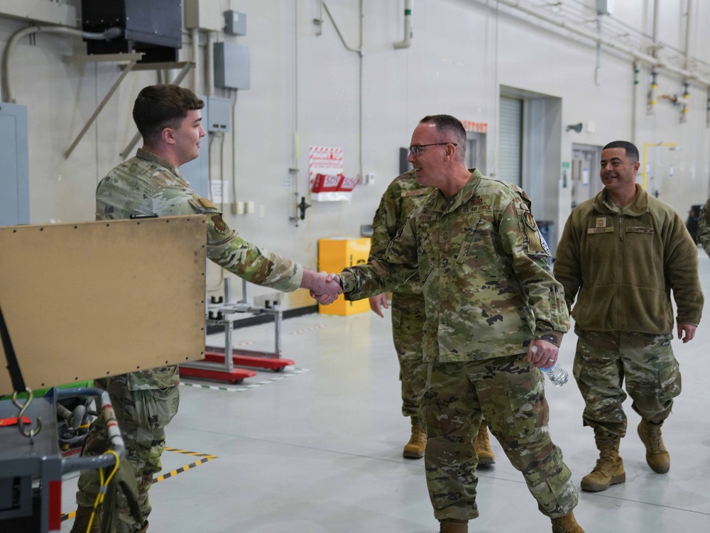 AFRL Command Chief explores 25th AMXS technology
