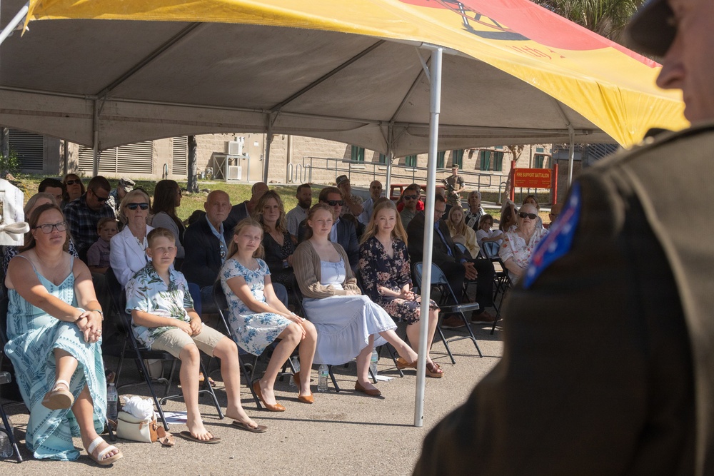 1st MARDIV holds retirement ceremony for U.S. Army Maj. Schlaf