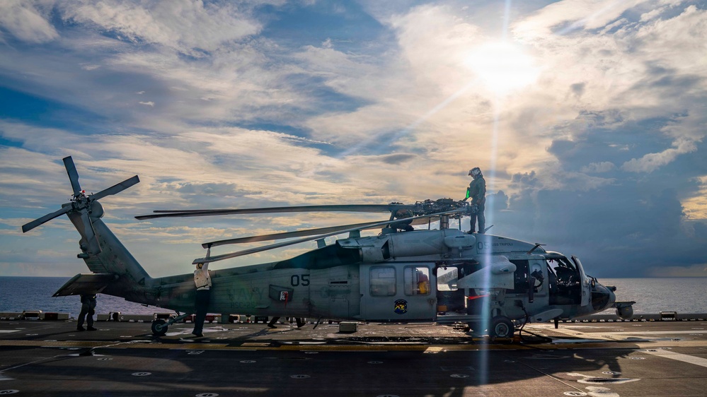 USS Tripoli (LHA 7) Conducts Flight Ops During Operation Epic Fury