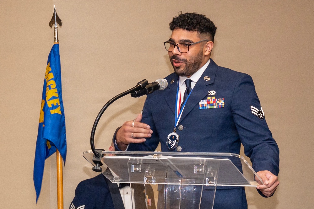 Herman Mackey Airman Leadership school class 26-C graduation ceremony