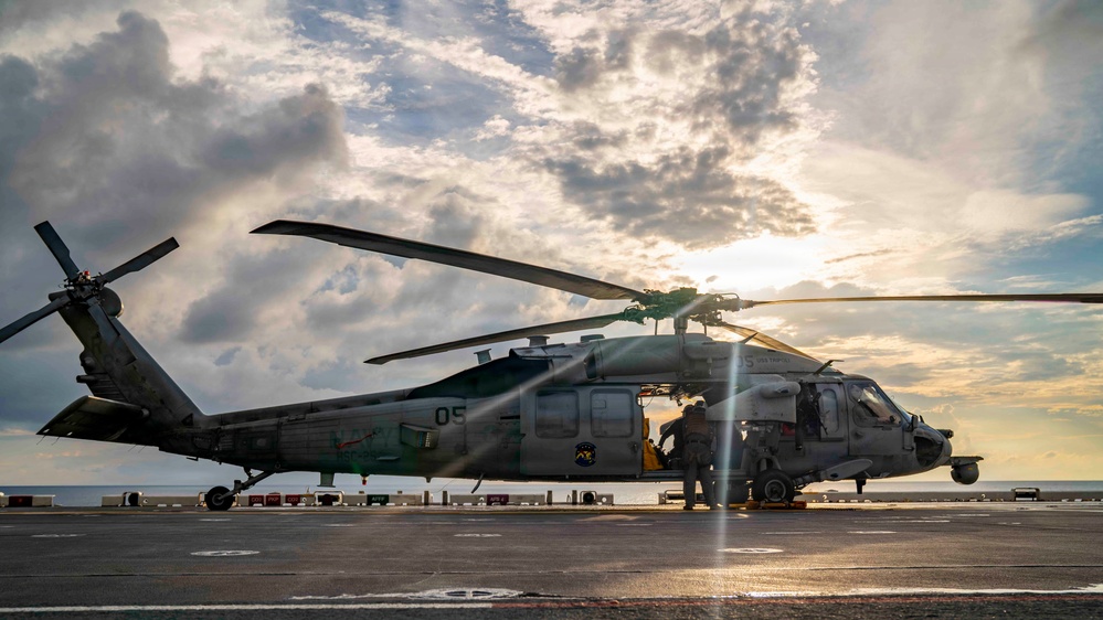 USS Tripoli (LHA 7) Conducts Flight Ops During Operation Epic Fury