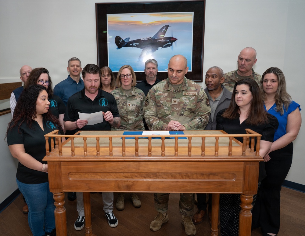 Leaders observe Sexual Assault Prevention and Awareness Month