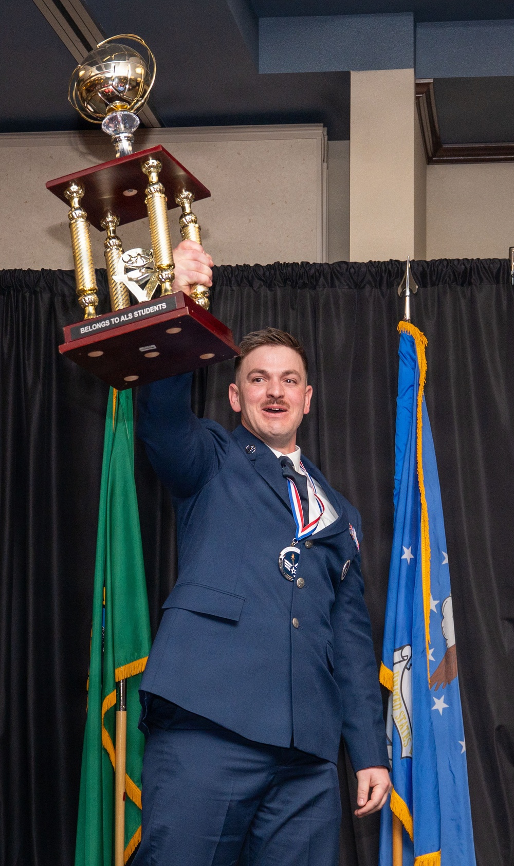Herman Mackey Airman Leadership school class 26-C graduation ceremony