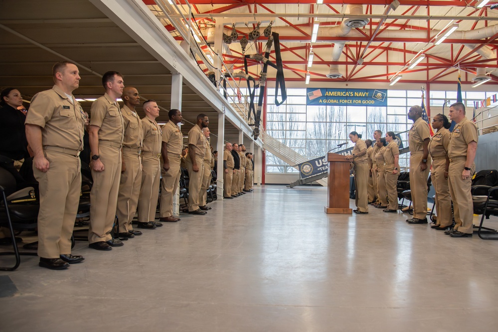 Surface Warfare Engineering School Command (SWESC) and Surface Combat Systems Training Command (SCSTC) Great Lakes hold 133rd Navy Chief Birthday Ceremony