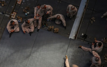 11th MEU Conducts Security, MCMAP Training Aboard Comstock