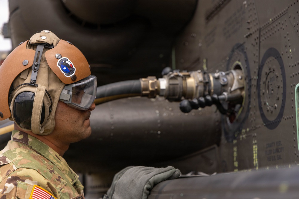 Air Cavalry tests new methods for rapid refueling during aerial gunnery