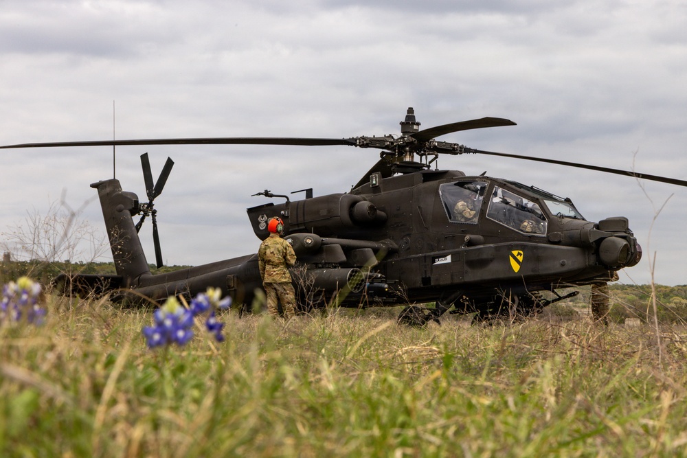 Air Cavalry tests new methods for rapid refueling during aerial gunnery