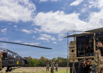 Air Cavalry tests new methods for rapid refueling during aerial gunnery