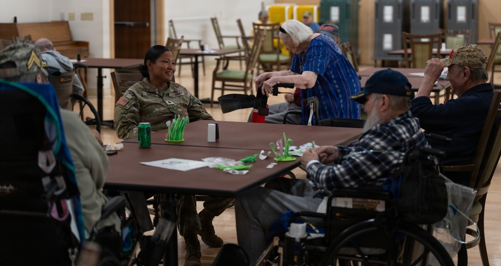 Bingo with Retired Veterans
