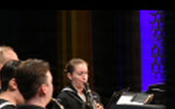 Navy Band Northeast performs at the Claremont Opera House in Claremont, New Hampshire.