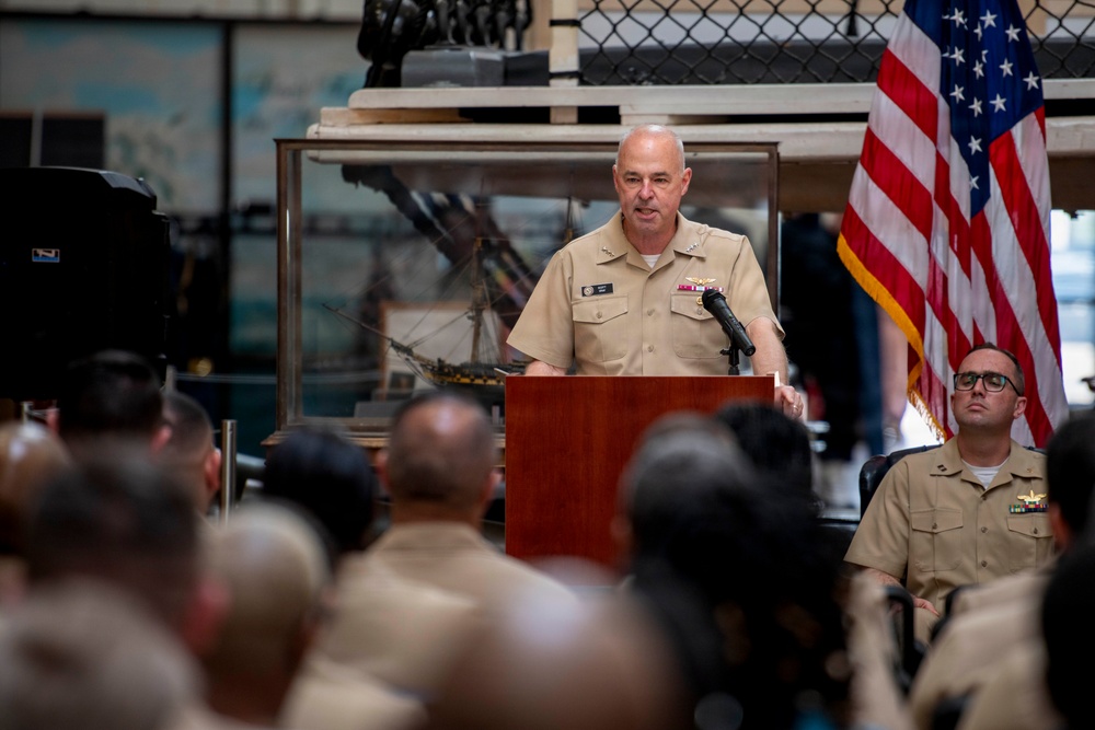 Shore Boss Delivers Remarks at the 133rd Chief Petty Officer Birthday Ceremony