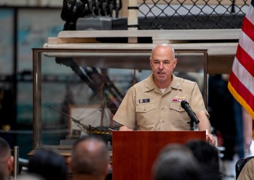 Shore Boss Delivers Remarks at the 133rd Chief Petty Officer Birthday Ceremony