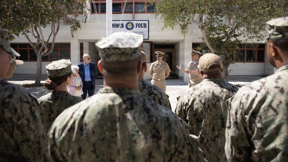 Lt. Cmdr. Stassi of NMCB 4 is promoted