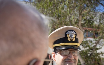 Lt. Cmdr. Stassi of NMCB 4 is promoted