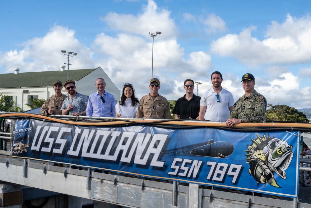 STAFFDEL Lukas visits USS Indiana (SSN 789)