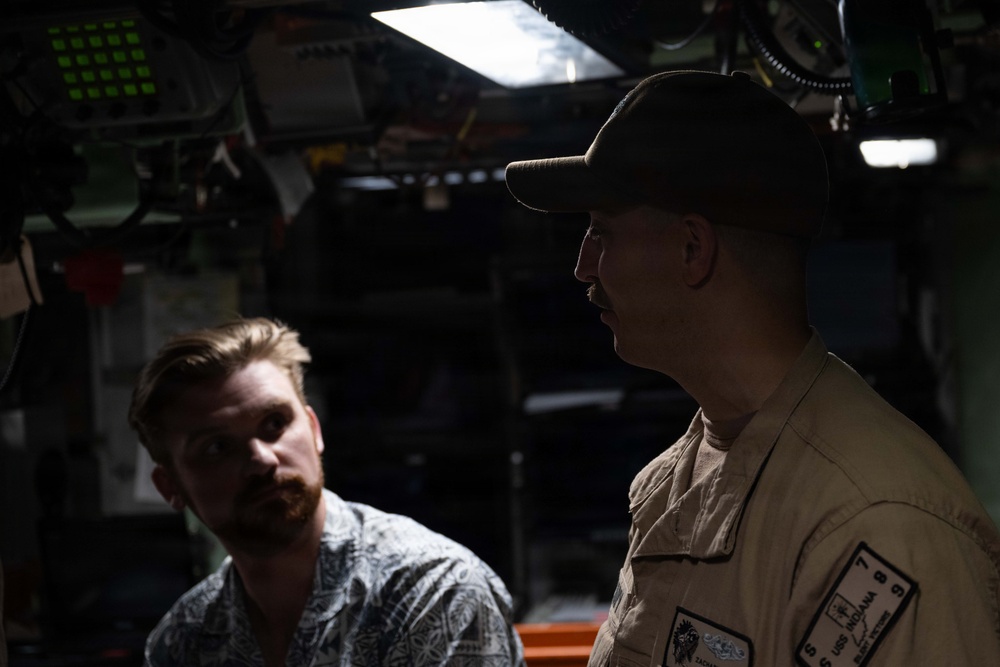 STAFFDEL Lukas visits USS Indiana (SSN 789)