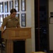 NEPMU 6 133 Chief Birthday HMC Shannon West delivering Chief Petty Officers Creed