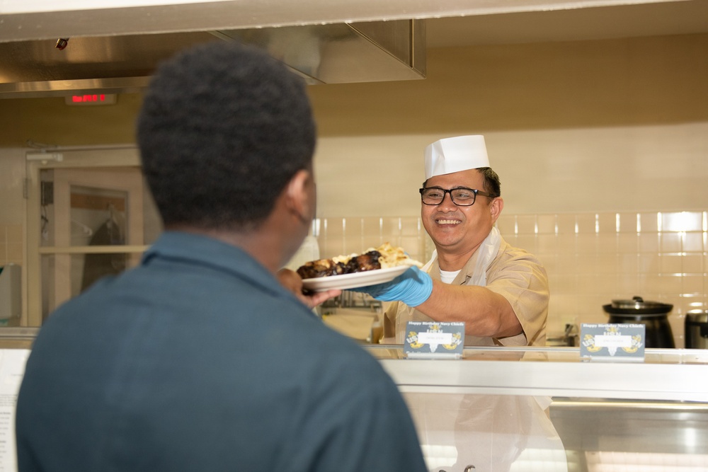 Chief 133rd Birthday Special Meal Onboard NAF Atsugi