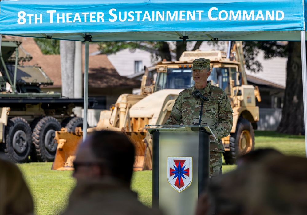 8th Theater Sustainment Command Change of Responsibility ceremony