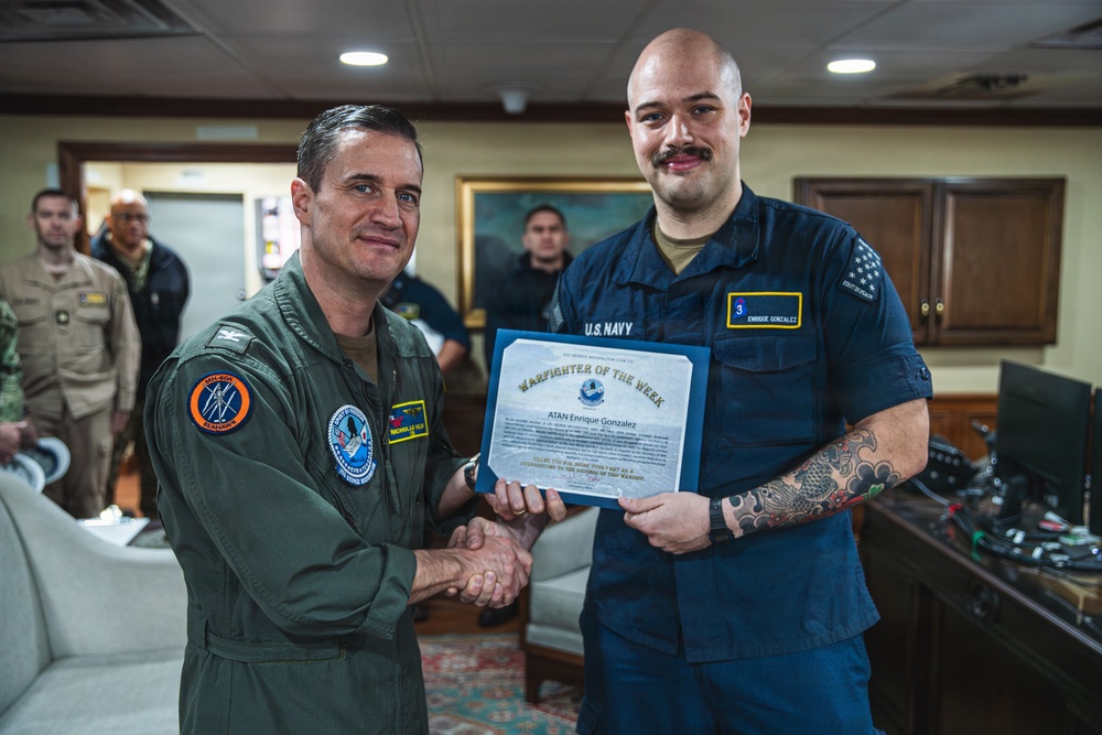 George Washington recognizes Warfighter of the Week