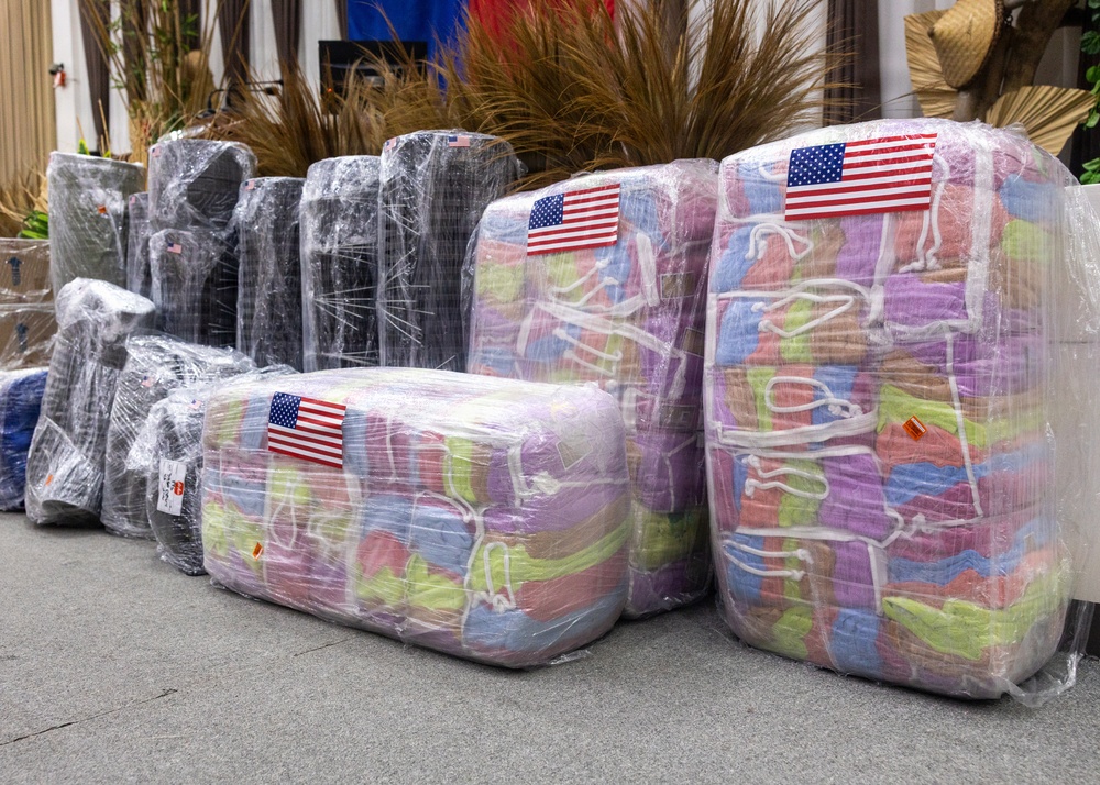 Philippine Officials, US Forces, Host Humanitarian Assistance, Disaster Relief Ceremony in Palawan