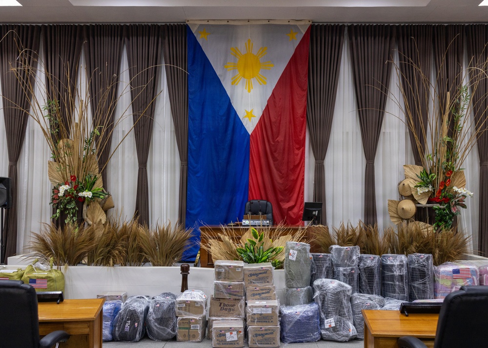 Philippine Officials, US Forces, Host Humanitarian Assistance, Disaster Relief Ceremony in Palawan