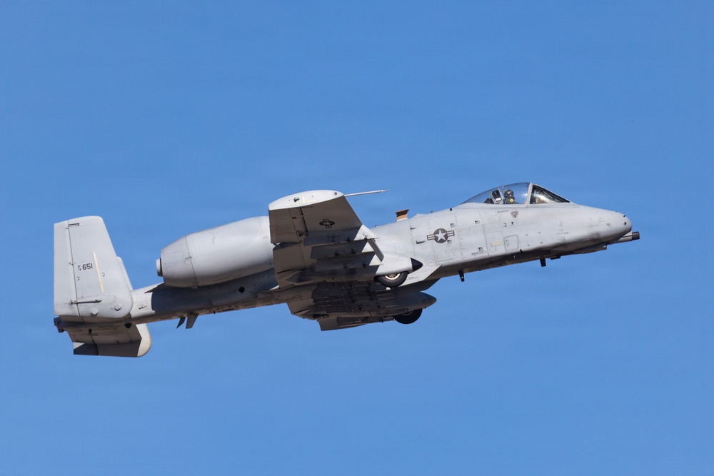 An A-10 Takes Off at Luke Days 2026