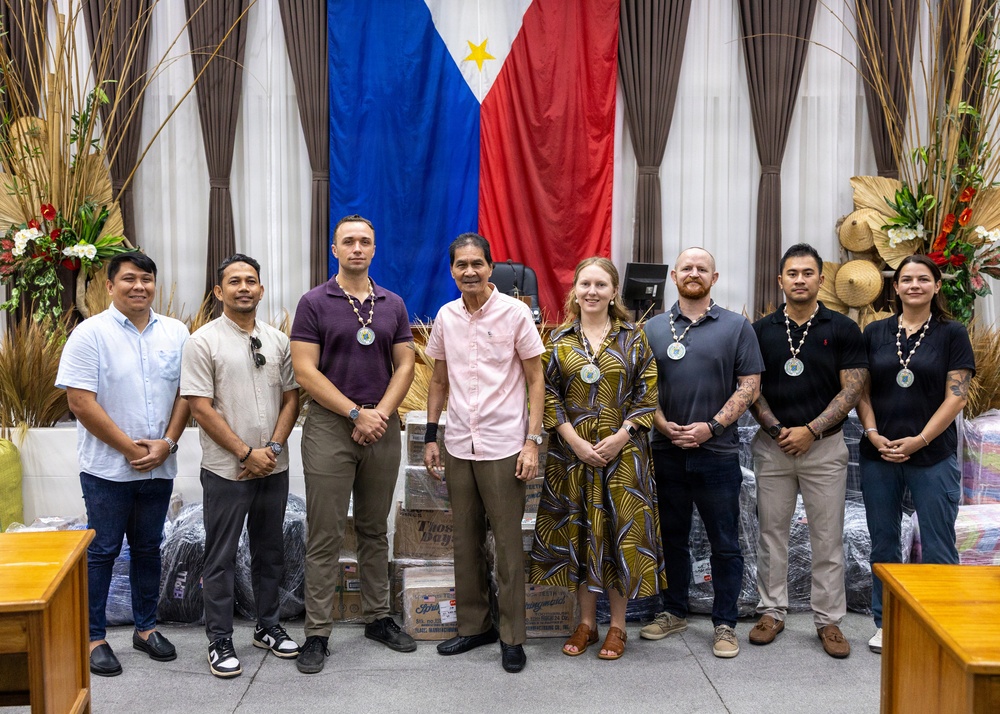 Philippine Officials, US Forces, Host Humanitarian Assistance, Disaster Relief Ceremony in Palawan