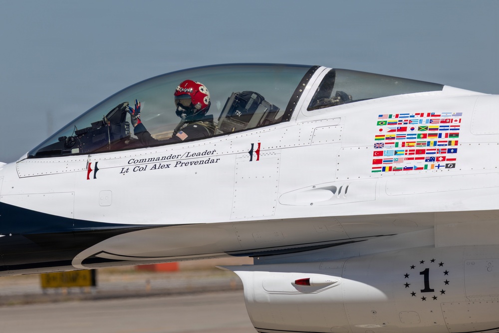 Waving to the spectators at Luke Days 2026