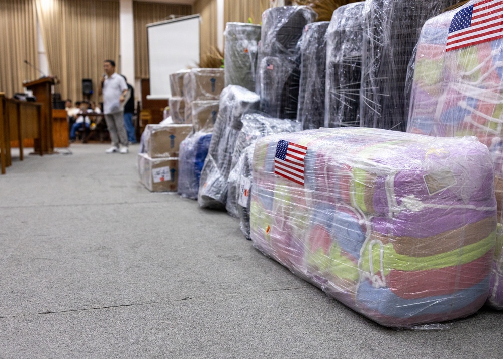 Philippine Officials, US Forces, Host Humanitarian Assistance, Disaster Relief Ceremony in Palawan