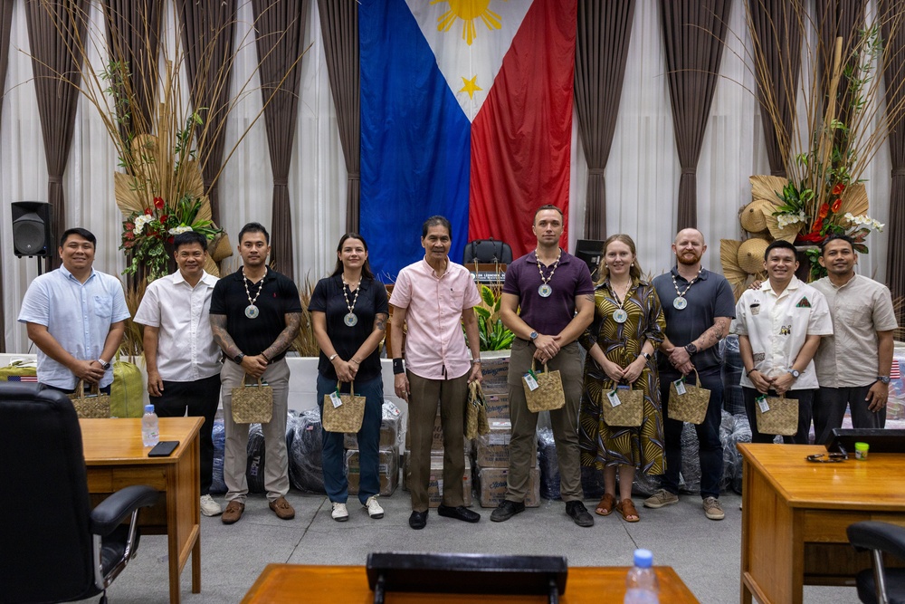 Philippine Officials, US Forces, Host Humanitarian Assistance, Disaster Relief Ceremony in Palawan
