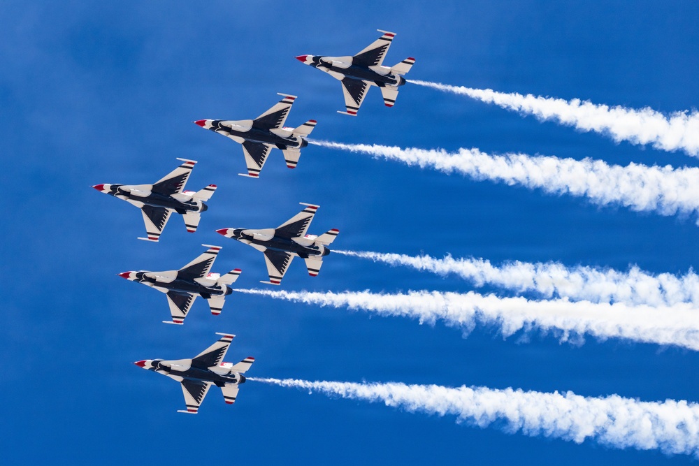 U.S. Air Force Thunderbirds fly at Luke Days 2026