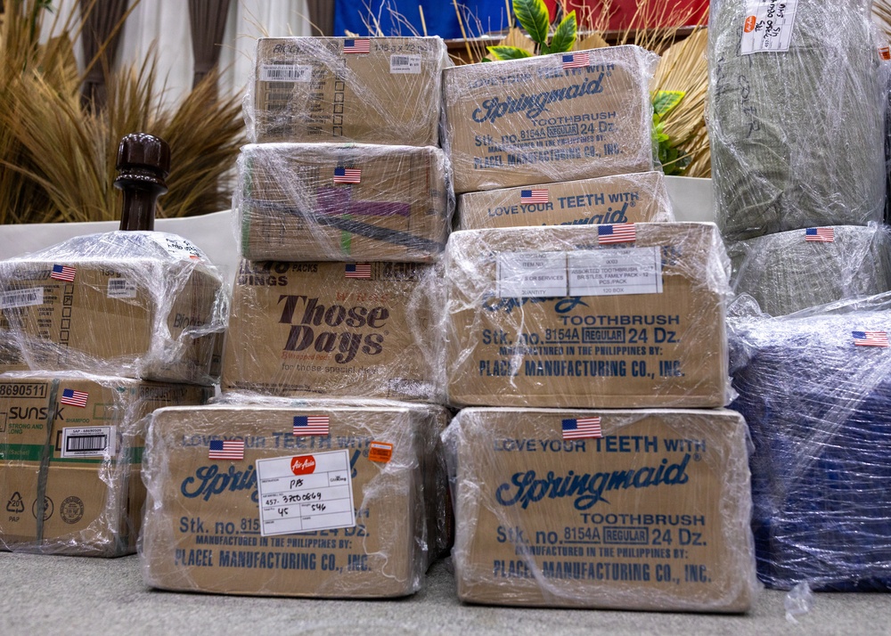 Philippine Officials, US Forces, Host Humanitarian Assistance, Disaster Relief Ceremony in Palawan