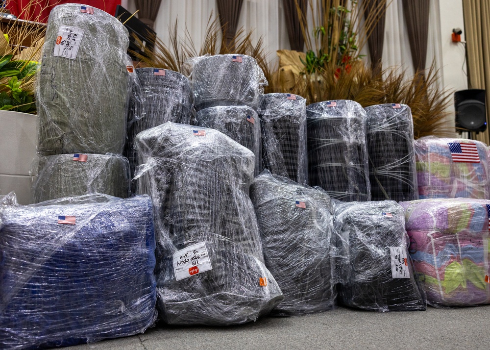 Philippine Officials, US Forces, Host Humanitarian Assistance, Disaster Relief Ceremony in Palawan