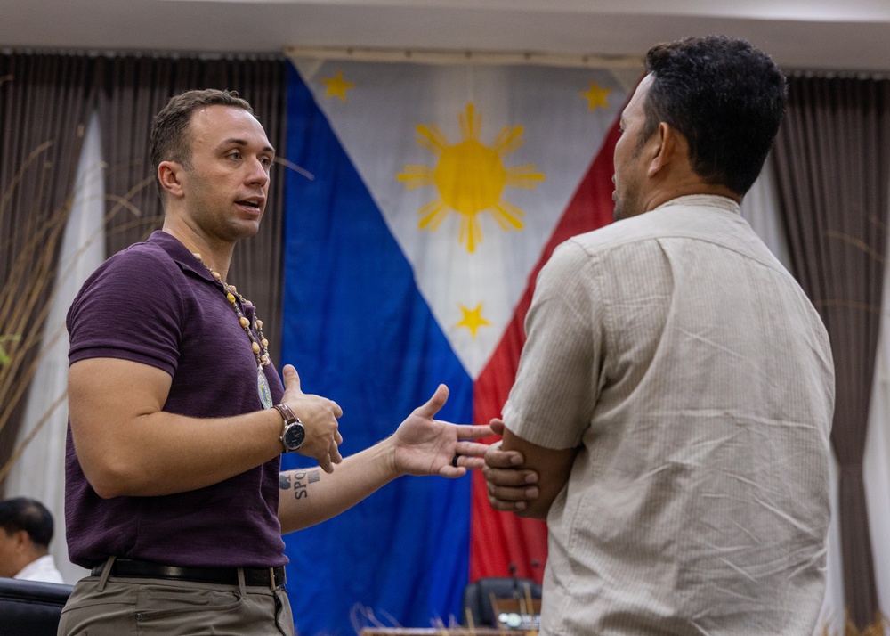 Philippine Officials, US Forces, Host Humanitarian Assistance, Disaster Relief Ceremony in Palawan