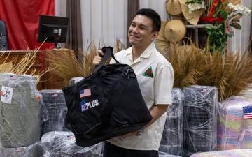 Philippine Officials, US Forces, Host Humanitarian Assistance, Disaster Relief Ceremony in Palawan