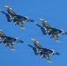 The U.S. Navy Blue Angels fly over Luke Air Force Base